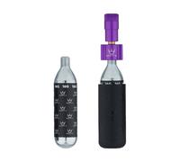 Peaty's Kit de gonflage de pneu CO2 Holeshot Pompe à cartouche CO2 + cartouche violet universal