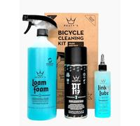 Peaty's Kit de Nettoyage Vélo 3-en-1 - Lubrifiant Chaîne, Nettoyant Frein et Spray Protecteur, Kit de Démarrage pour le Nettoyage Velo, Pour Vélos de Course, VTT et Électriques