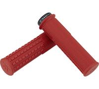 Peaty's Monarch Grips Poignées de Vélo - Poignée de Guidon Velo Moletées, Poignee Velo Ergonomique pour Le Confort, Poignée pour Guidon VTT, Enduro et Trottinette - 32-34 mm, Rouge