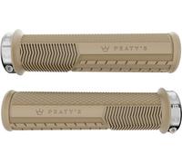 Peaty's Poignées de guidon Monarch Pro Grip Knurl Lock-On brun