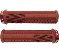 Peaty's Poignées de guidon Monarch Pro Grip Knurl Lock-On rouge