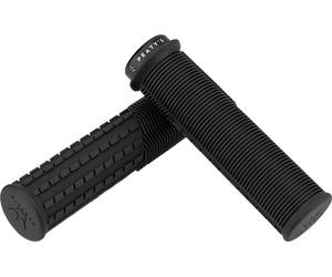 Peaty's Poignées de guidon verrouillables Monarch Grips Mushroom noir thick