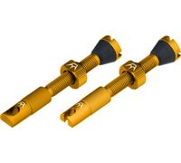 Peaty's Set de 2 Valves Tubeless Chris King Edition MK2 jaune SV 42 mm