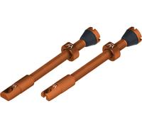 Peaty's Set de 2 Valves Tubeless Chris King Edition MK2 orange SV 60 mm