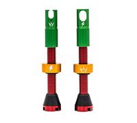Peaty's Set de 2 Valves Tubeless 50to01 Edition MK2 coloré SV 42 mm