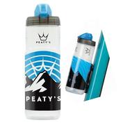 Peaty's x Fidlock Porte-Bidon Magnétique Vélo - 600ml, Sunrise Clear | Gourde Regular, Système VTT Fidlock, Fixation Rapide et Sécurisée, Torsion et Libération, VTT
