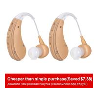 peau 2PCS ZDB-100M - appareil auditif Rechargeable, Mini BTE, sans fil, amplificateur de son Invisible, réglable en Volume, soins pour personnes âgées, gauche et droite