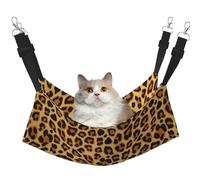 Peau à imprimé Animal léopard,Hamac Suspendu pour Chat, lit Suspendu Doux Double Face pour Petits Chiens,M