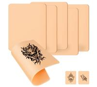 Peau artificielle de tatouage 3mm,6 pièces de Peau Épaissie d'Entraînement au Tatouage,La fausse peau tatouage est très bien pour pratiquer & pour les débutants