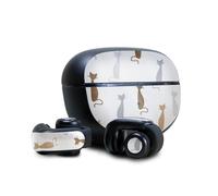 Peau brillante des paillettes compatible avec les ecouteurs Bose Ultra Open - Cat Lady - Premium 3M Vinyle Protecteur enveloppe de decalcomanie -