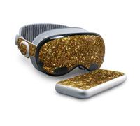 Peau compatible avec les battements Solo 4 - Gold Dazzle - Premium 3M Vinyl Protective Wrap Decal Cover - Facile a appliquer | Craft aux Etats-Un