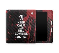 Peau comprim en fibre de carbone compatible avec Kobo Libra 2 (2023) - Kill Zombies - Premium 3M Vinyl Protective Wrap Decal Cover - Facile ap