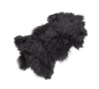 Peau d’agneau du Tibet pour sièges anthracite 90x5x55 cm