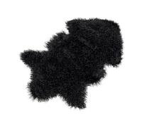 Peau d’agneau du Tibet pour sièges noir 90x5x55 cm