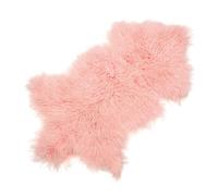 Peau d’agneau du Tibet pour sièges rose 90x5x55 cm