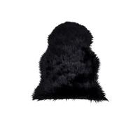 Peau d'agneau artificielle noire 50 x 85 cm