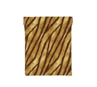 Peau d'animal D'Afrique Rayures Ocre, Sac de Rangement pour Femmes, Portefeuille supérieur à Presser, Petit Porte-Monnaie, Pochette de Changement