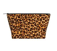 Peau d'animal imprimé léopard, Trousse de Toilette Trousse de Maquillage Sac à cosmétiques Trousse de Toilette de Voyage Portable