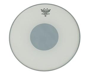 Peau de batterie Remo CS Ambassador Blanc sablé avec Black Dot - 10" CS-0110-10