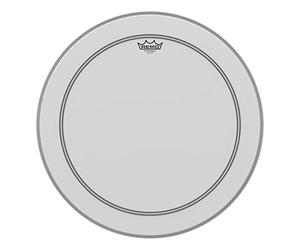 Peau de batterie Remo Powerstroke 3 blanche rugueuse grosse caisse - 18" - P3-1118-C2