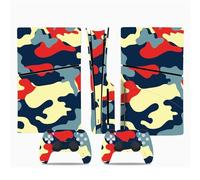 Peau De Console Pour PS5 Slim Skin Disc Edition & Pour Digital Console Et Contrôleur Vinyl Cover Skins Wraps Scratch Resistant Compatible 48438 Cadeau D'enveloppements De Skins(Disc Version)