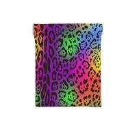 Peau de Jaguar Arc-en-Ciel, Sac de Rangement pour Femmes, Portefeuille supérieur à Presser, Petit Porte-Monnaie, Pochette de Changement