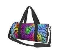 Peau de Jaguar Arc-en-Ciel, Sac de Voyage de Grande capacité, Sac à Main Rond, Sac de Voyage de Sport, fourre-Tout, Sac de Fitness