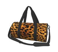 Peau de léopard Animale, Sac de Voyage de Grande capacité, Sac à Main Rond, Sac de Voyage de Sport, fourre-Tout, Sac de Fitness