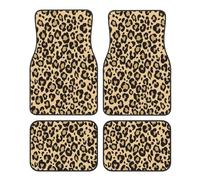 Peau de léopard Guépard Jaguar,Lot de 4 Tapis de Sol pour Voiture, Tapis de Sol antidérapants pour véhicule