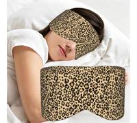 Peau de léopard, guépard, jaguar, Masque de sommeil pour la maison, les voyages et le travail posté, couvrant entièrement les yeux et bloquant la lumière
