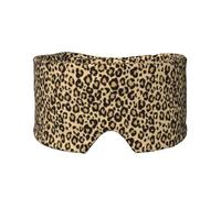 Peau de léopard Guépard Jaguar,Masque pour les yeux bloquant la lumière Cache-yeux et cache-oreilles pour le sommeil