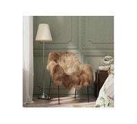 vidaXL Peau de mouton islandaise Marron 70x110 cm Marron G