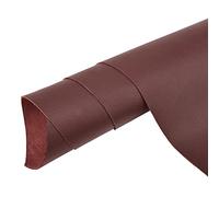 Peau de mouton véritable pour couture, feuilles de cuir d'agneau marron pour travaux manuels et projet de cuir personnalisé (45,7 x 61 cm, bordeaux)
