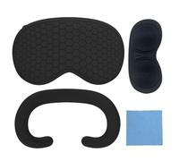 Peau de protection en silicone souple pour couverture de tête MR Réalité virtuelle Coussinet facial confortable Installation facile Masque pour les yeux en silicone