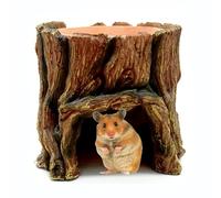 Peau de reptile, grotte de reptiles | Maison de reptiles amusante tronc d'arbre maison de reptiles - Mangeoire pour aquarium, accessoires pour aquarium, petits poissons, crevettes, grenouille, chèvre