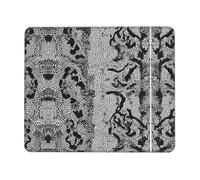 (Peau De Serpent Noire Et Blanche) Mouse Pad Douce Tapis Souris Antidérapante Tapis De Souris pour Maison Pc D'Études 25X30Cm