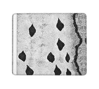 (Peau De Serpent Noire Et Blanche) Tapis De Souris Bords Cousus Tapis Souris Portable Mouse Pad pour Jeux Travail Pc 25X30Cm
