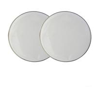 Peau de tambour de 15,2 cm, 20,3 cm, 25,4 cm, 30,5 cm - Revêtement blanc - Design en maille à deux couches pour un volume réduit - Bord en métal (15,2 cm)