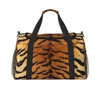 Peau de Tigre de Sibérie synthétique,Sacs de Sport, Sacs de Voyage bandoulière pour Le Sport, Sacs de Voyage Grande capacité pour Femmes et Hommes