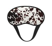 Peau de vache à taches brunes,Masques de sommeil occultants, cache-yeux couvrants, masques de sommeil anti-lumière