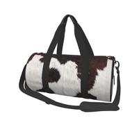 Peau De Vache Abstrait Afrique Animal Noir, Sac de Voyage de Grande capacité, Sac à Main Rond, Sac de Voyage de Sport, fourre-Tout, Sac de Fitness