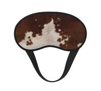Peau de vache brun-rouge,Masques de sommeil occultants, cache-yeux couvrants, masques de sommeil anti-lumière