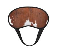 peau de vache brune,Masques de sommeil occultants, cache-yeux couvrants, masques de sommeil anti-lumière