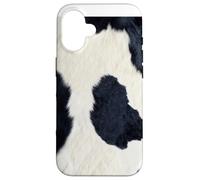Peau de Vache Holstein Cool Farm Animal Hide Coque pour iPhone 16