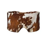 Peau de vache rouge et blanche,Masque pour les yeux bloquant la lumière Cache-yeux et cache-oreilles pour le sommeil