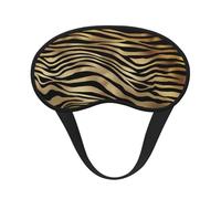 Peau de zèbre noire or africaine sépia,Masques de sommeil occultants, cache-yeux couvrants, masques de sommeil anti-lumière