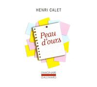 Peau d'ours: Notes pour un roman