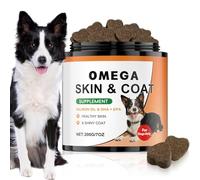 Peau et fourrure pour chiens | 200 g à mâcher pour les démangeaisons de la peau | À mâcher pour le soin des poils d'animaux de compagnie | Pour déplacer les soins quotidiens des petites moyennes