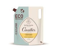 Peau protégée et régénérée avec ROGE CAVAILLES Recharge gel douche L'Original Surgras Végétal Pro-régénérant Peaux Sensibles 1L - Lot de 3