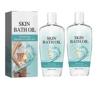 Peau si douce d'huile de bain d'origine, peau douce d'huile de bain d'origine pour les femmes, huiles nourrissantes pour la pea-u, pea-u hydratante et adoucisse à sec ou à la pe-au rugueuse (2PC)